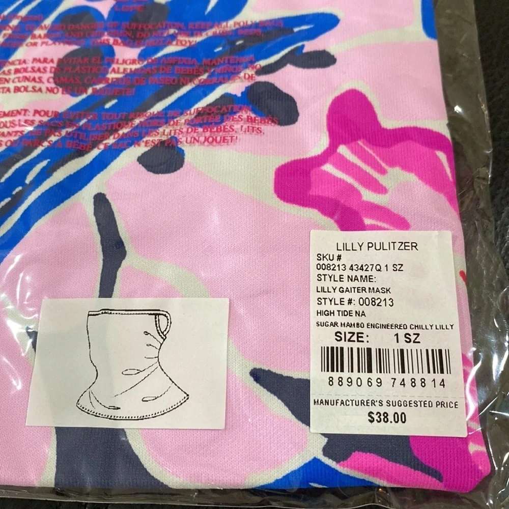 Lilly Pulitzer Women's Lilly Printed Adult Gaiter Mask